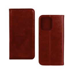 Capa Flip de Couro com Bolso Interno para Apple iPhone 15 Pro Marrom Capa Flip de Couro com Bolso Interno para Apple iPhone 15 Pro Marrom